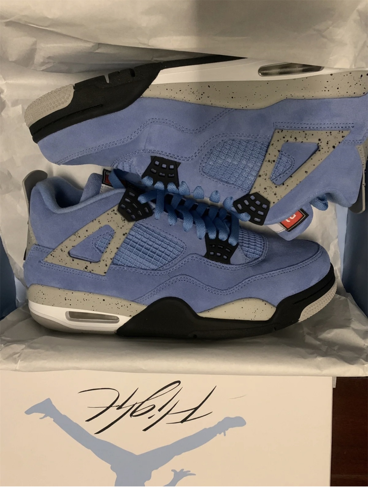 Jordan 4 Retro Universtity Blue 2021( Ln5 A1 ) photo review