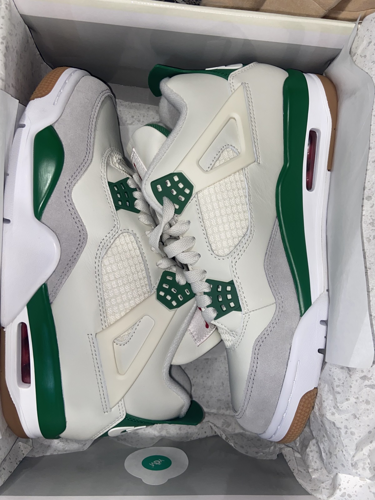 Nike SB x Air Jordan 4 “Pine Green” 2023 (LN5 A1 Batch) photo review