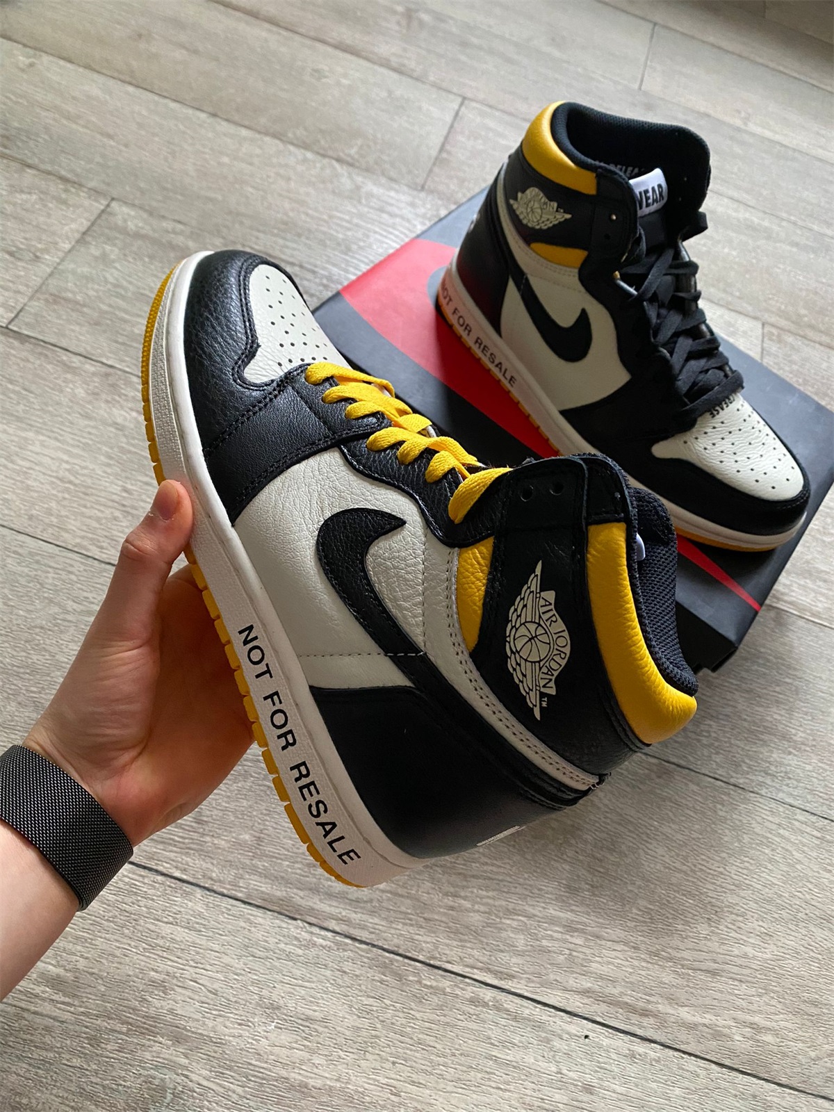 Air Jordan 1 Retro “Not For Resale Yellow 2018 photo review