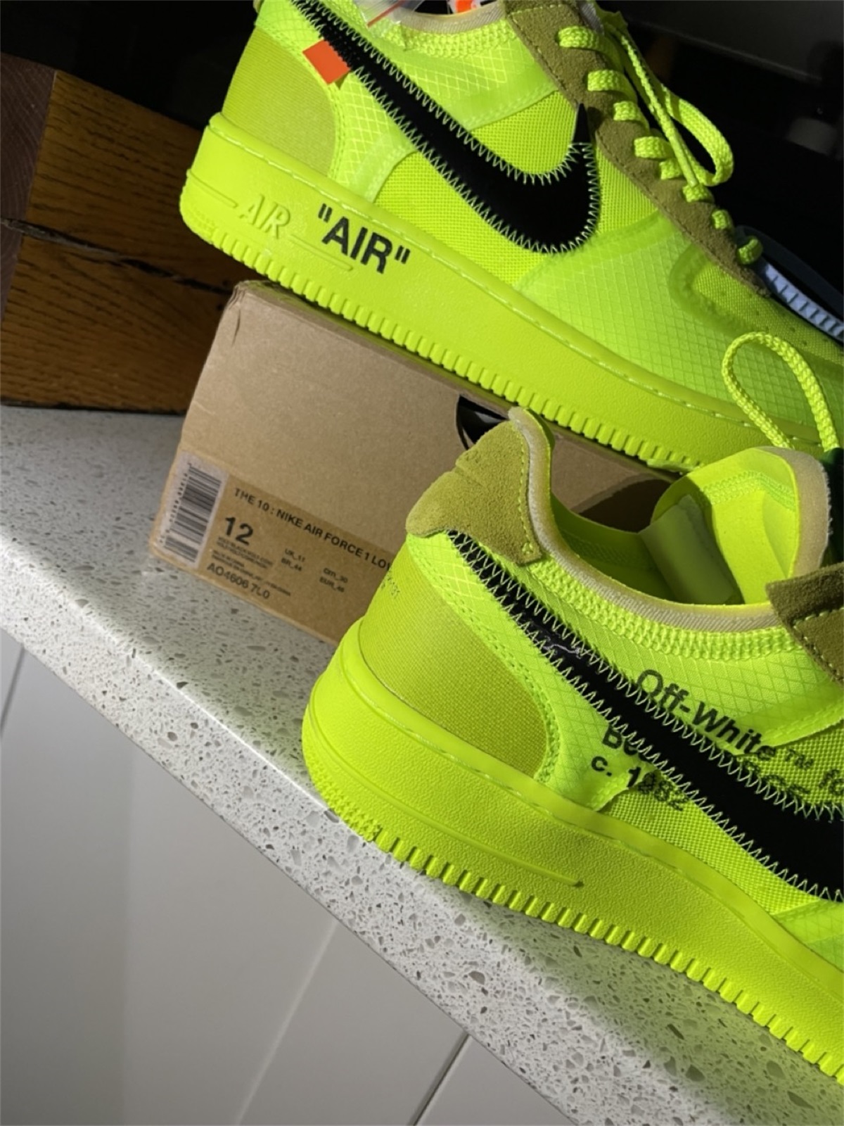 2018 Off White X Nike Air Force 1 Volt photo review