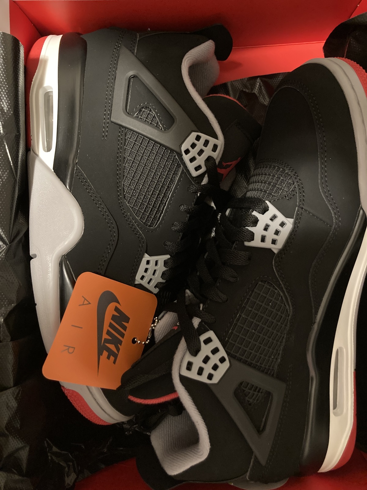 Air Jordan 4 OG Bred 2019 (LN5 A1 Batch) photo review