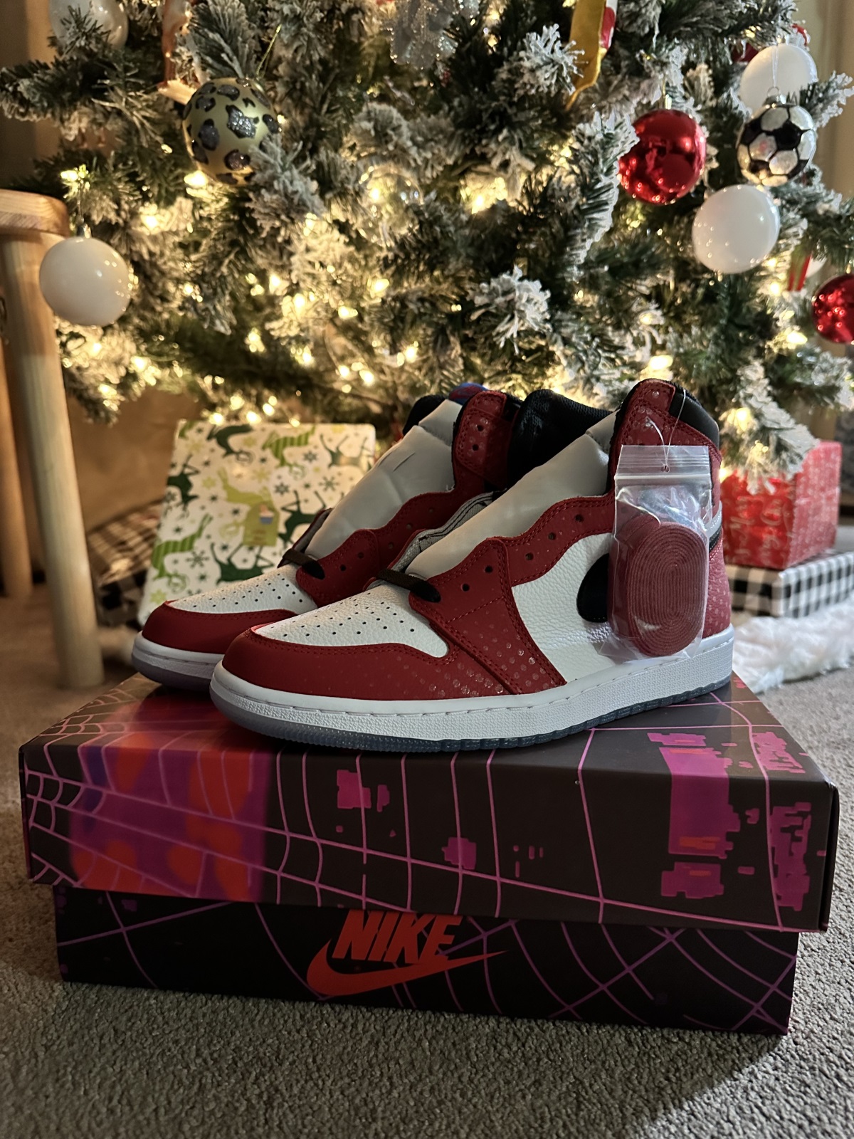 Air Jordan 1 High Og Spiderman 2018 photo review