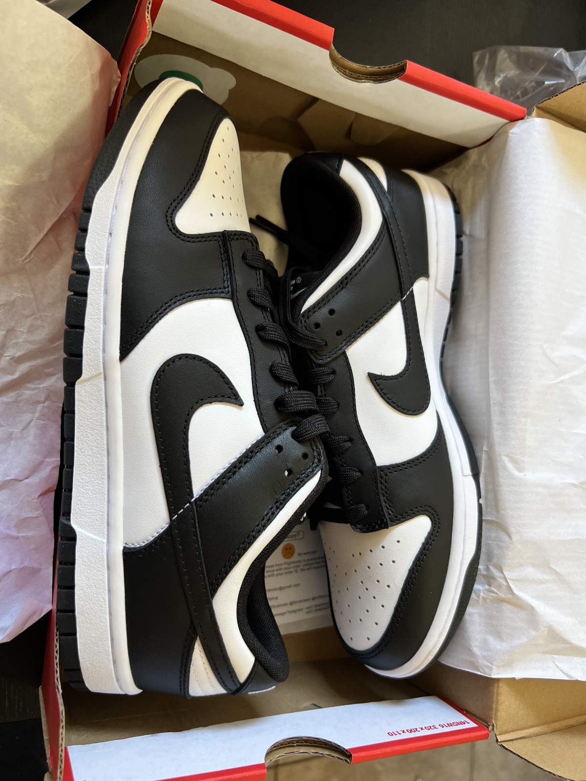 Nike Dunk Low Retro White Black Panda 2021(LN5 A1 Batch) photo review