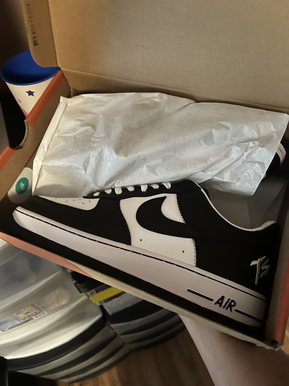 Terror Squad X Air Force 1 Low Black White photo review