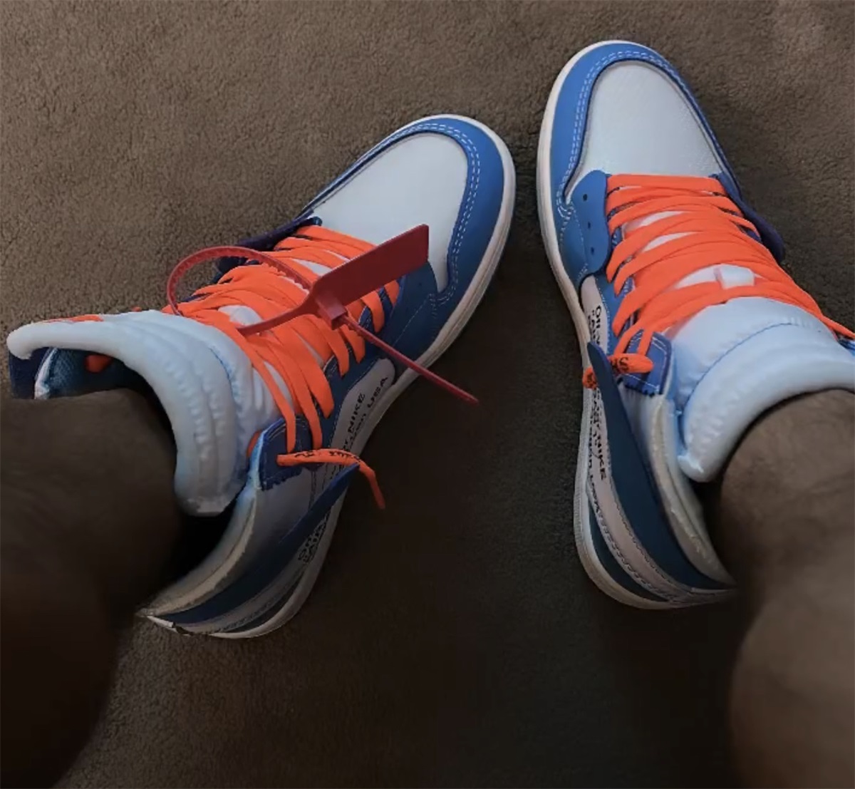 Off white X Air Jordan 1 UNC NRG 2018 (LN5 A1 Batch) photo review