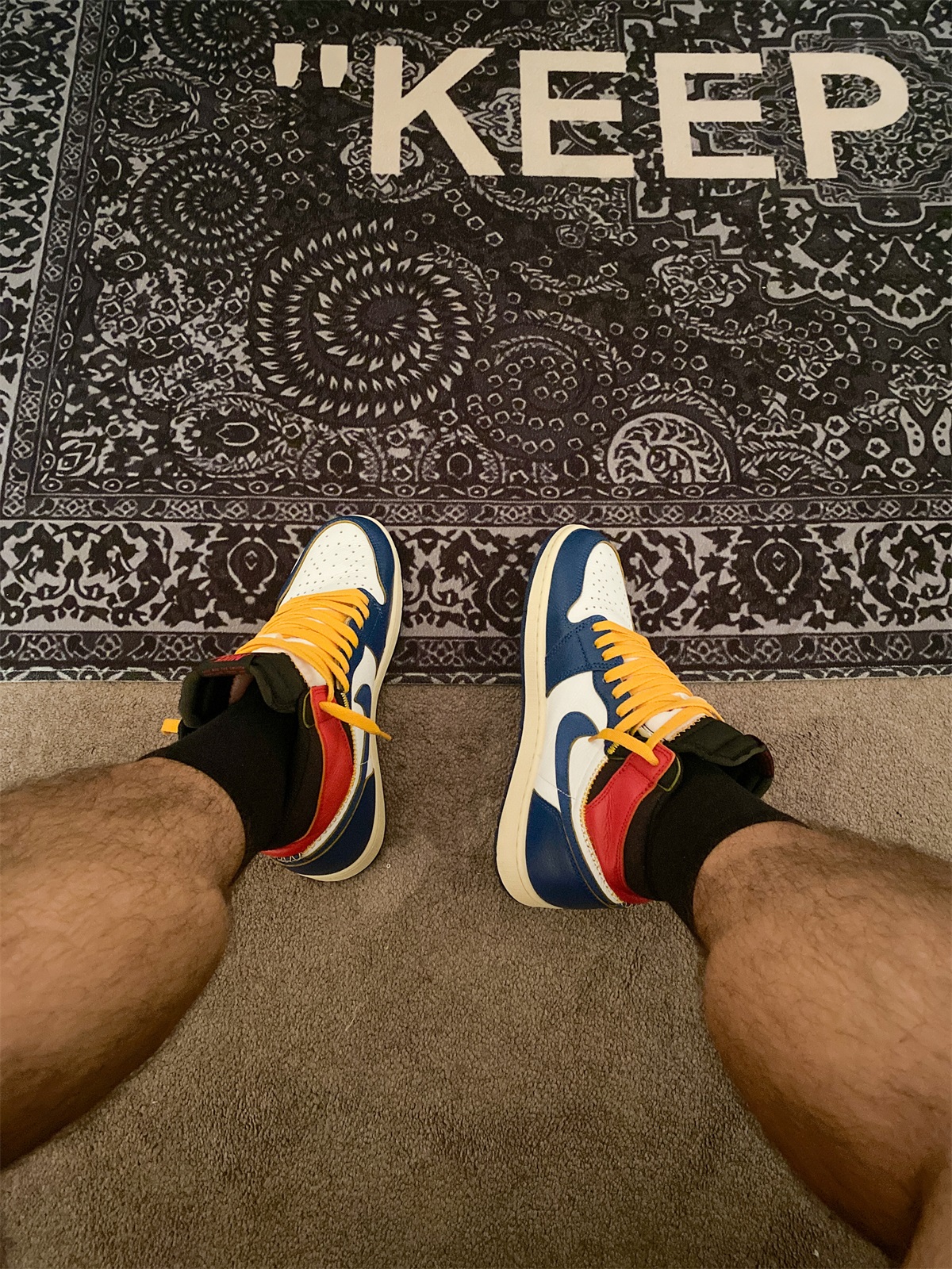 Jordan 1 Retro High Union Los Angeles Blue Toe photo review