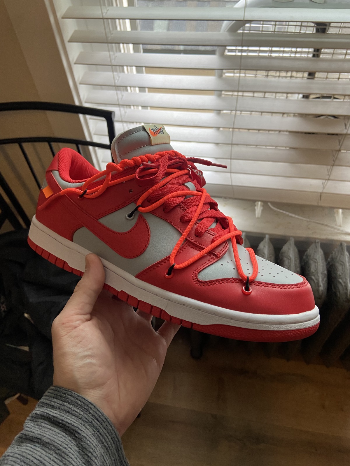 Off White X Nike SB Dunk University Red 2019(LN5 A1 Batch) photo review