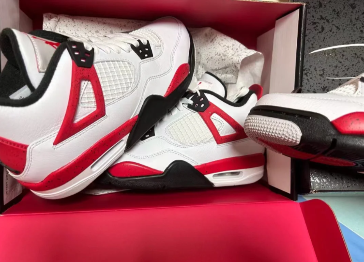 Air Jordan 4 Red Cement 2023 (LN5 A1 Batch) photo review