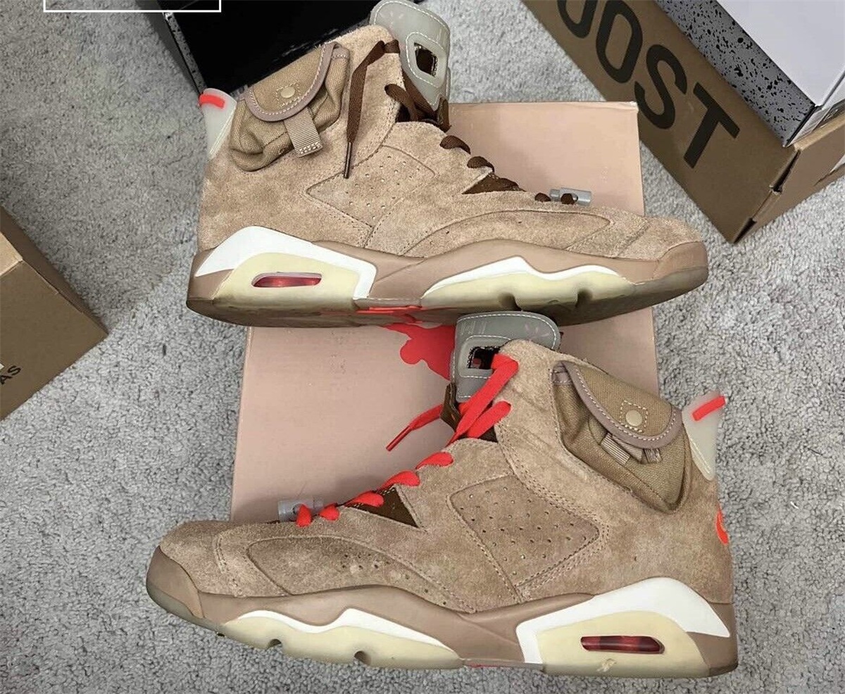 Travis Scott X Air Jordan 6 Retro “British Khaki” photo review