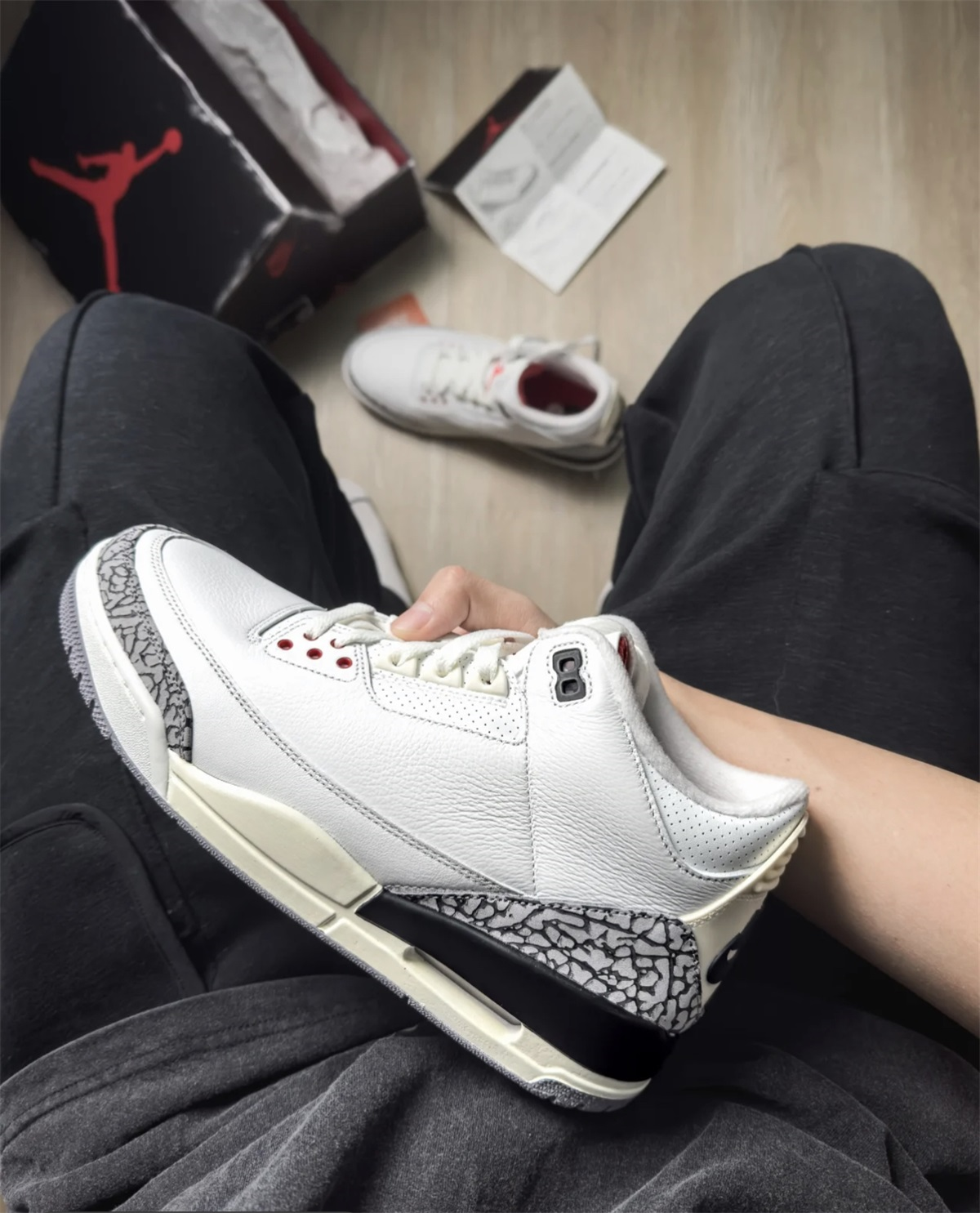Air Jordan 3 Retro 'White Cement Reimagined' 2023 (LN5 A1 Batch) photo review