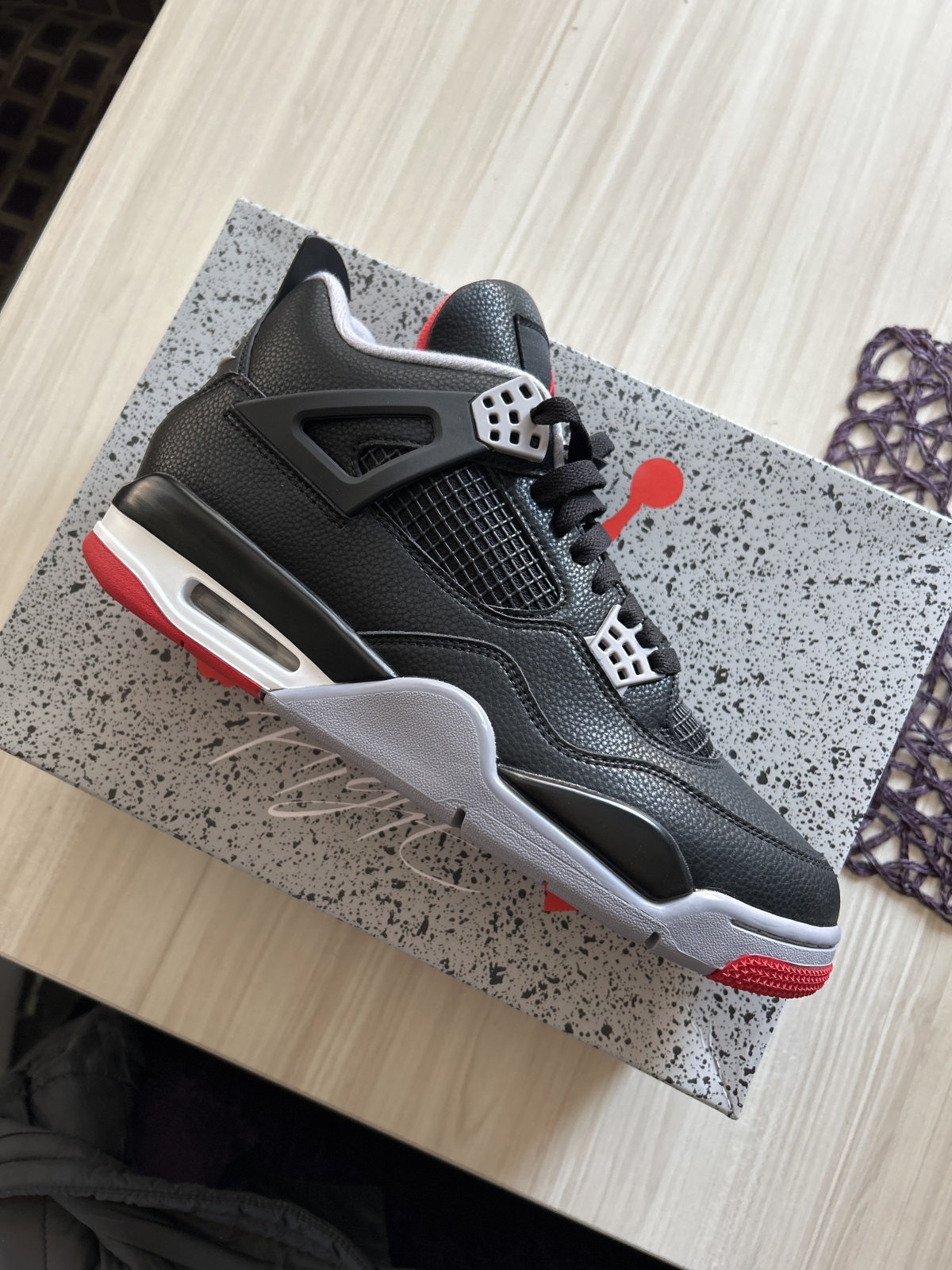 Air Jordan 4 Retro Bred Reimagined (A2 Batch) photo review