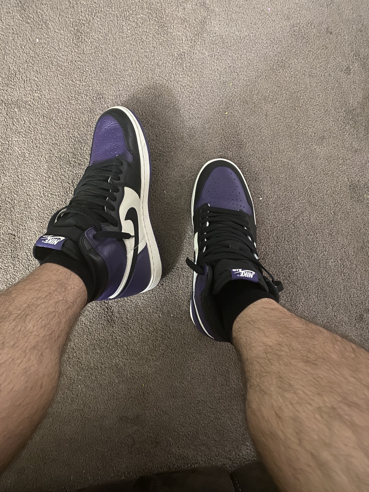 Air Jordan 1 Retro Court Purple 2018 photo review