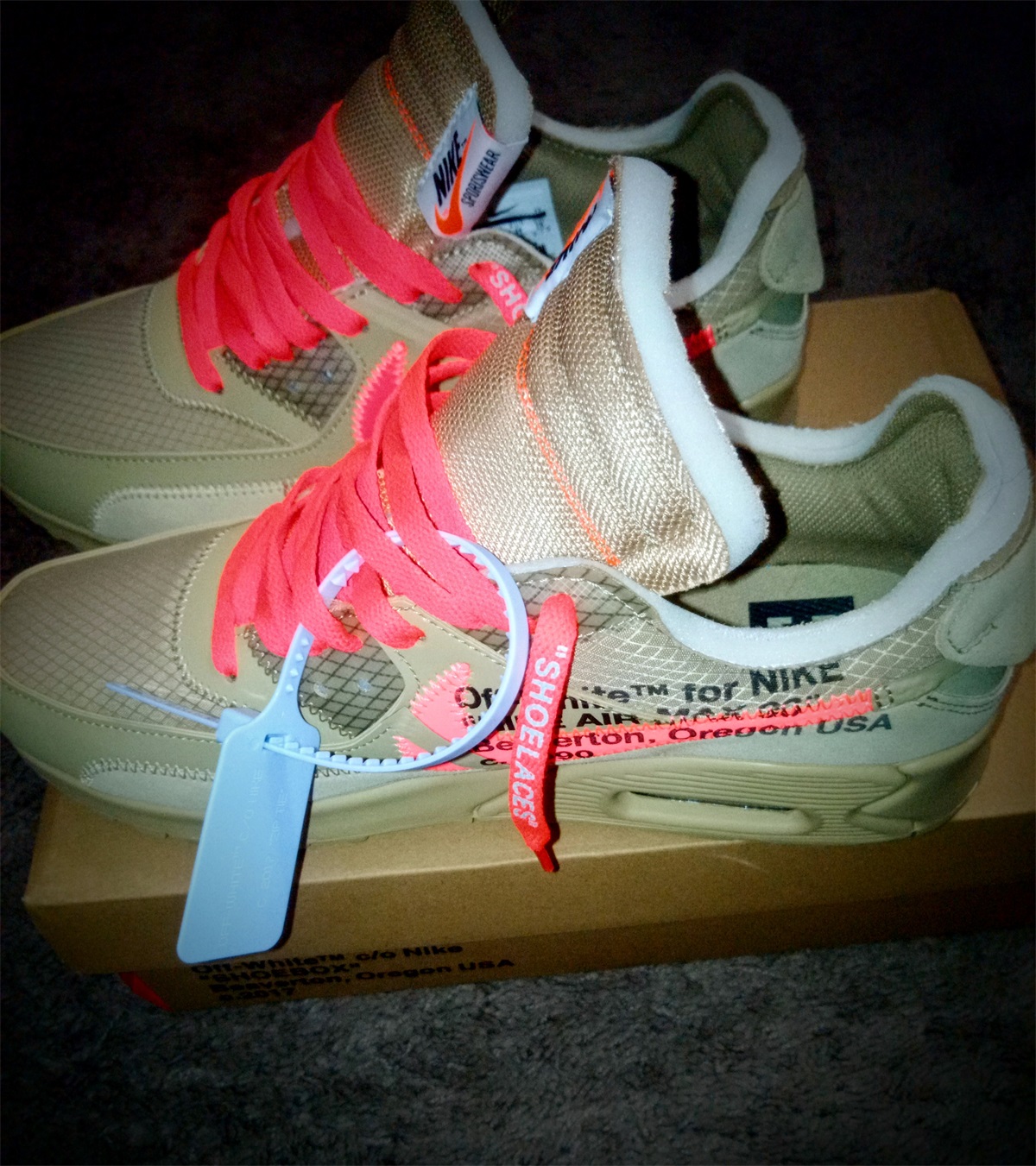 Off-White x Nike Air Max 90 “Desert Ore” 2019 photo review