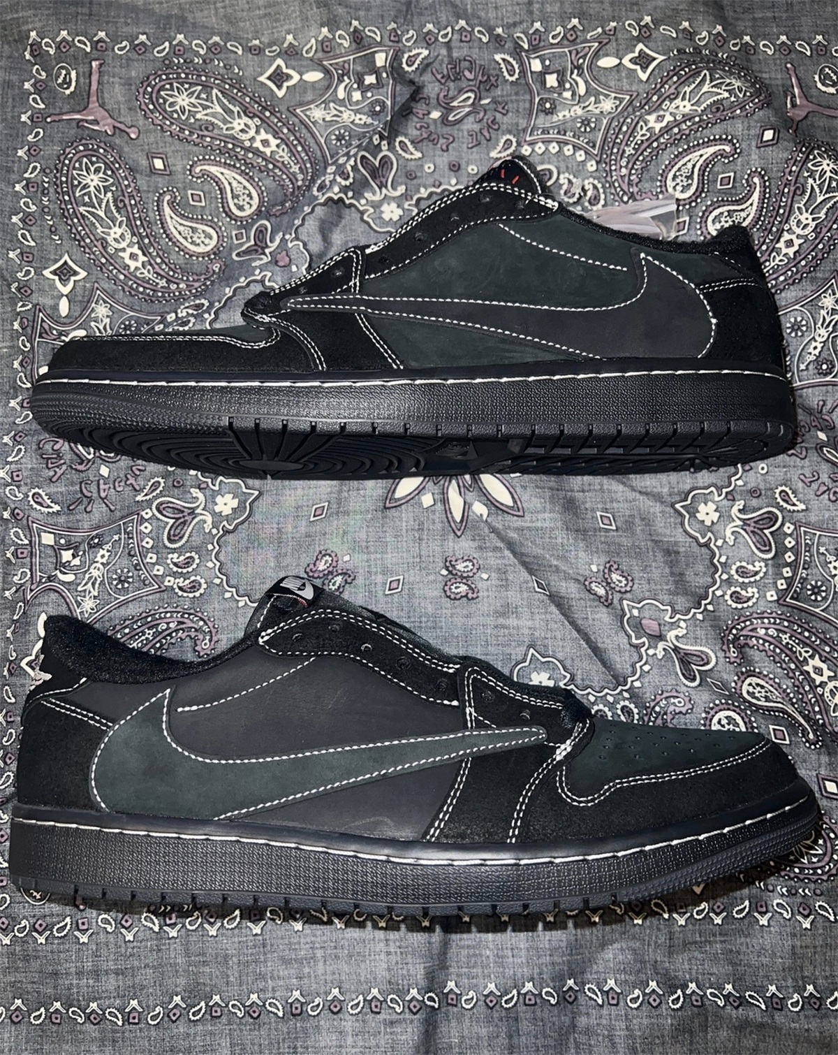 Travis Scott x Nike Air Jordan 1 Low OG “Black/Phantom” (LN5 A1 Batch) photo review
