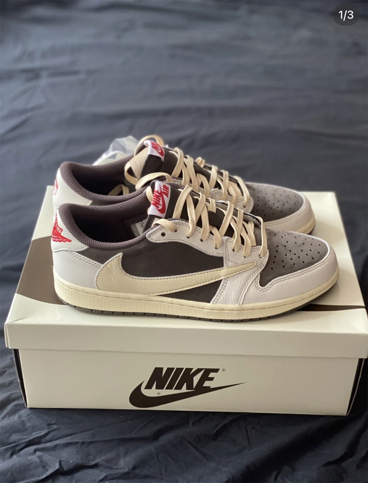 Travis Scott x Air Jordan 1 Low OG Reverse Mocha (LN5 A1 Batch) photo review