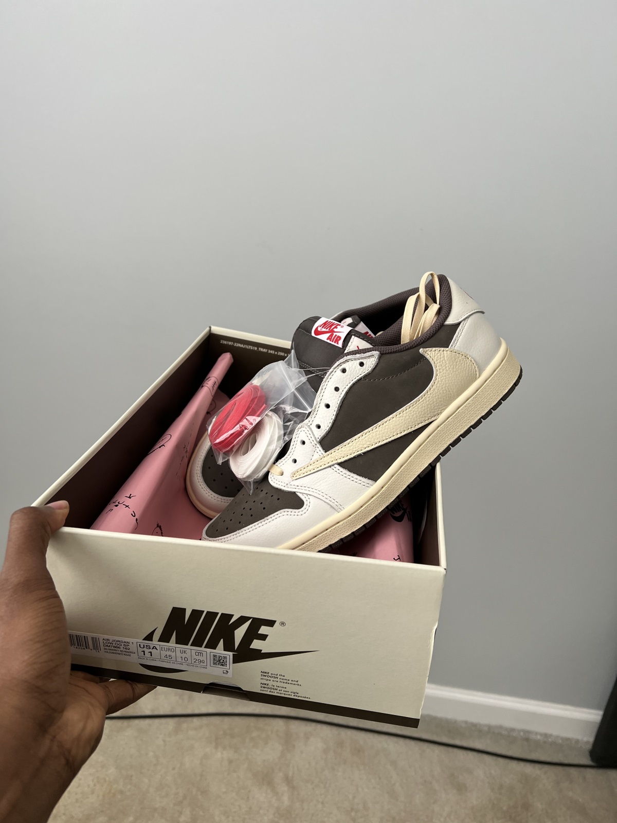 Travis Scott x Air Jordan 1 Low OG Reverse Mocha (LN5 A1 Batch) photo review