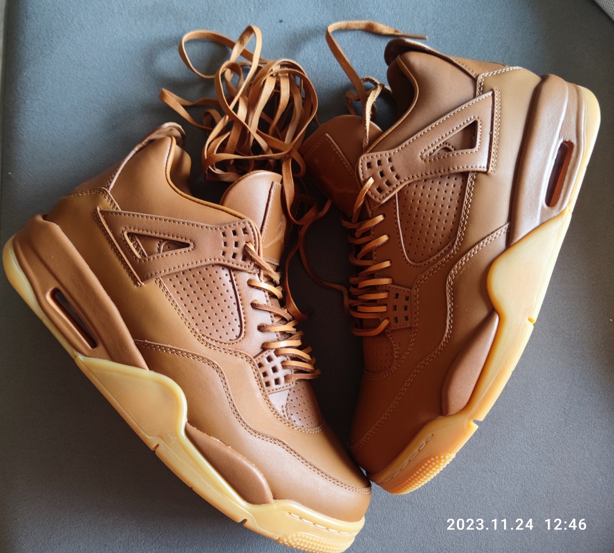 Air Jordan 4 Retro Ginger Wheat photo review