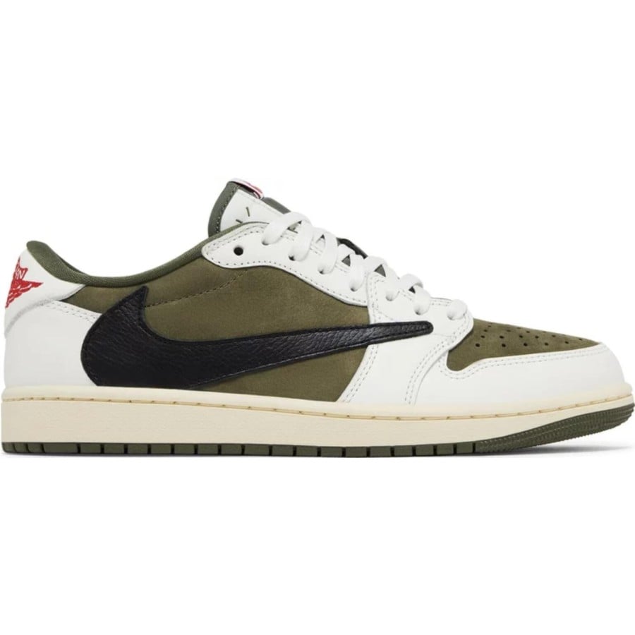 Travis Scott x Air Jordan 1 ' Medium Olive'（A1）