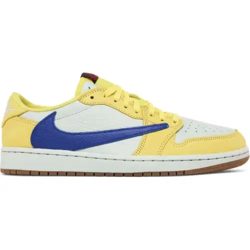 Travis Scott x Air Jordan 1 Retro Low OG SP “Elkins/Canary Yellow”（A1）