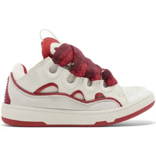L@nvin Curb Sneakers 'White Red'
