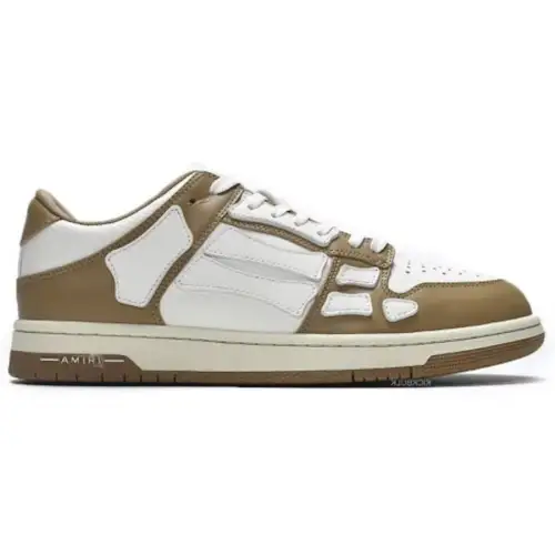 Amiri Skel Top Low Whtie Brown