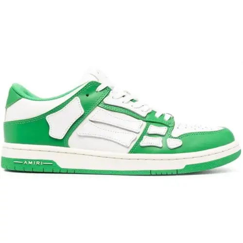 Amiri Skel Top Low Whtie Green
