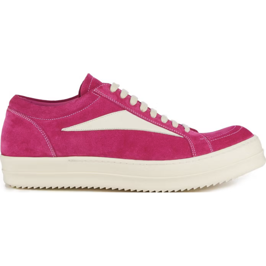R!ck Owens Strobe Vintage Low Velour Suede'Fuchsia’'