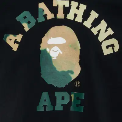 BAPE TIE DYE COLLEGE TEE