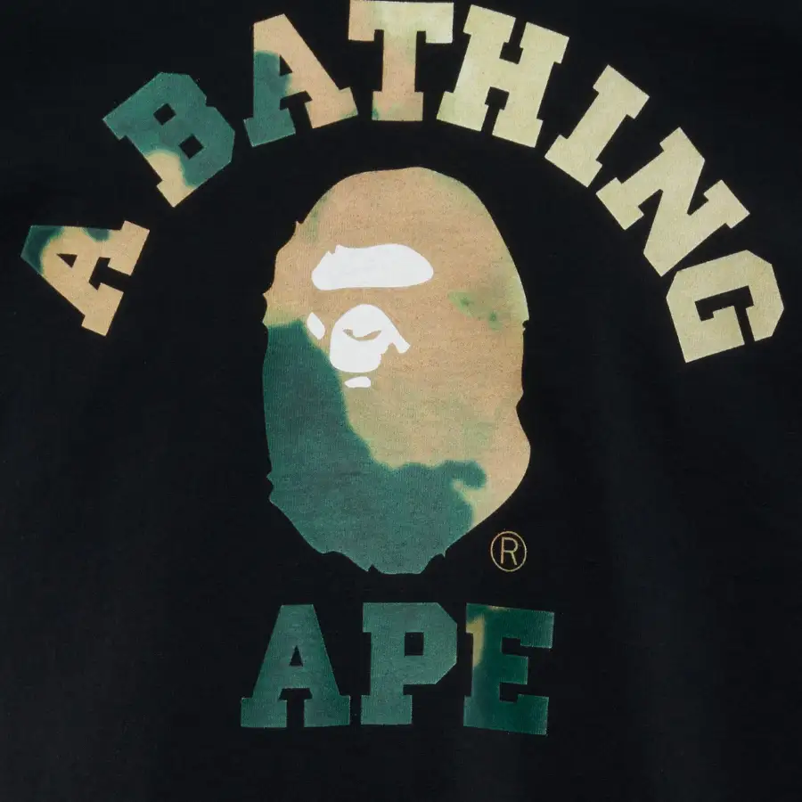 BAPE TIE DYE COLLEGE TEE