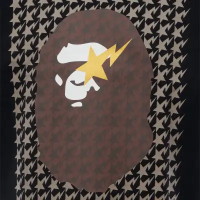 BAPE HOUNDSTOOTH APE TEE