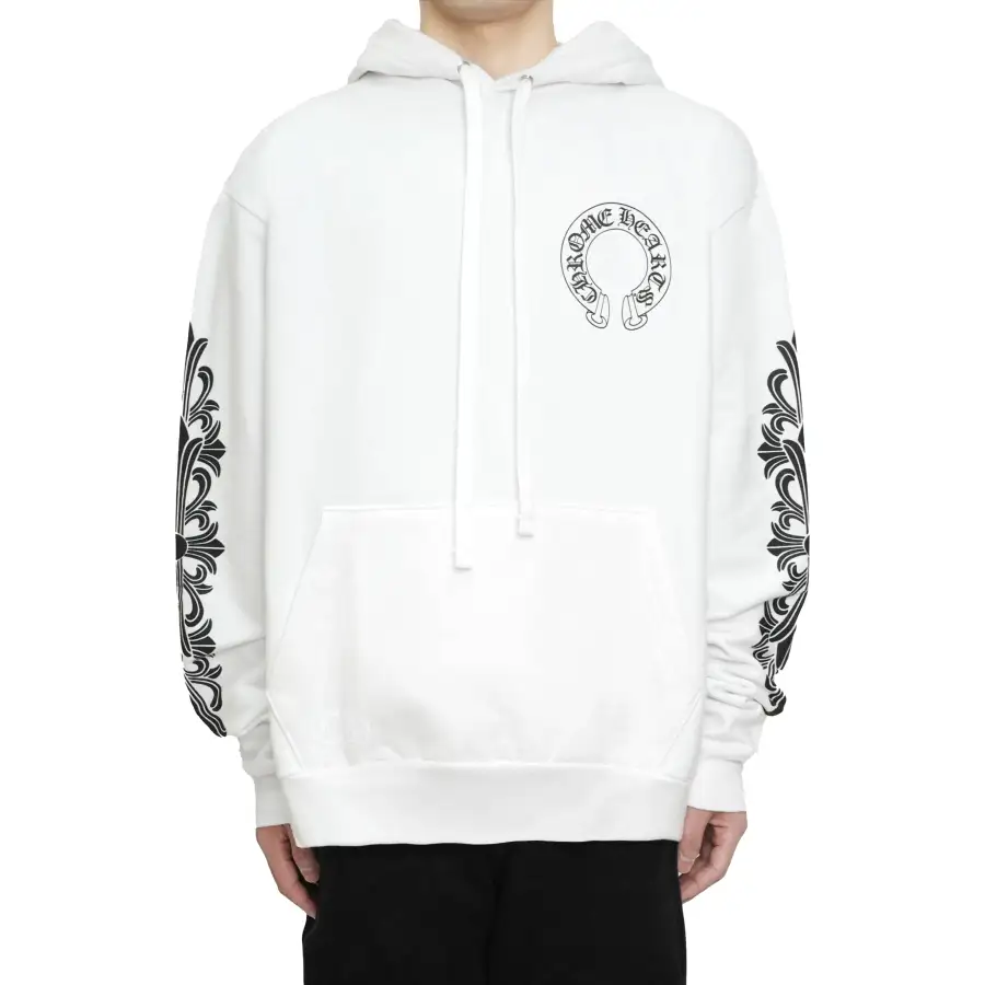CHROME HEARTS BLACK WHITE HOODIE k-5