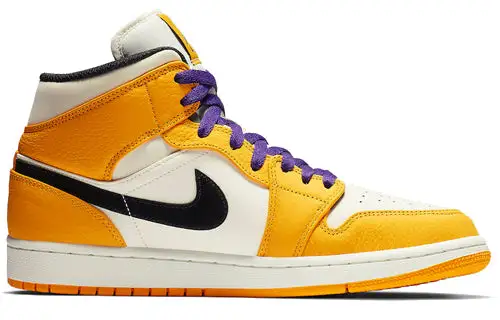 Air Jordan 1 Mid ‘Lakers Gold’