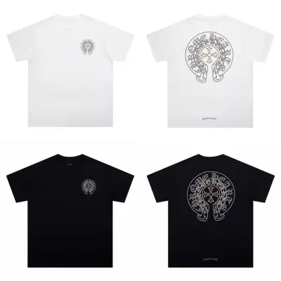 CHROME HEARTS BLACK WHITE T-SHIRT-14