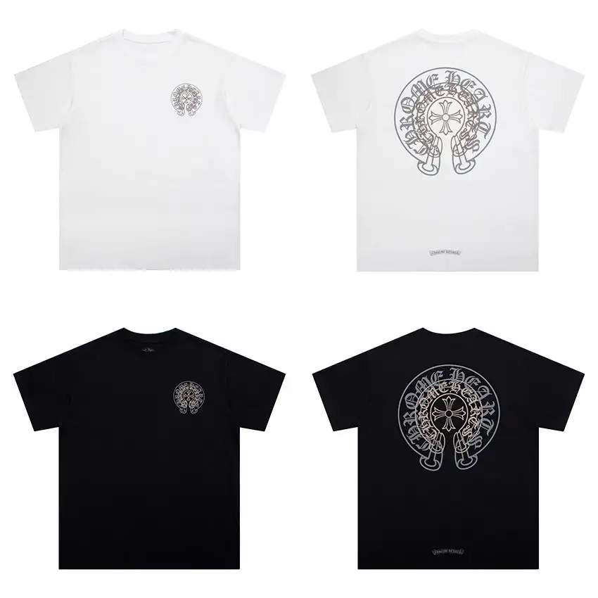 CHROME HEARTS BLACK WHITE T-SHIRT-14