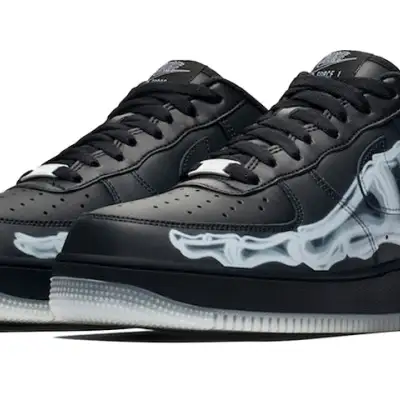 Nike Air Force 1 ’07 QS ‘Black Skeleton’