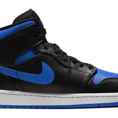 Air Jordan 1 Mid ‘Black Hyper Royal’