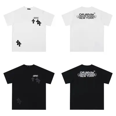 CHROME HEARTS BLACK WHITE T-SHIRT-15