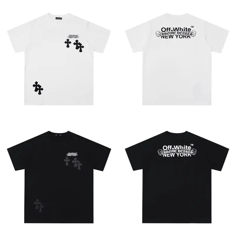 CHROME HEARTS BLACK WHITE T-SHIRT-15
