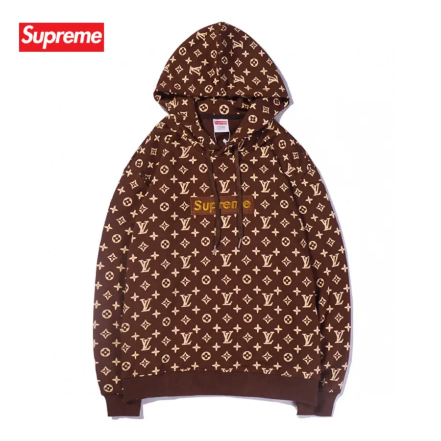 SUPREME X LV BOX LOGO HOODED