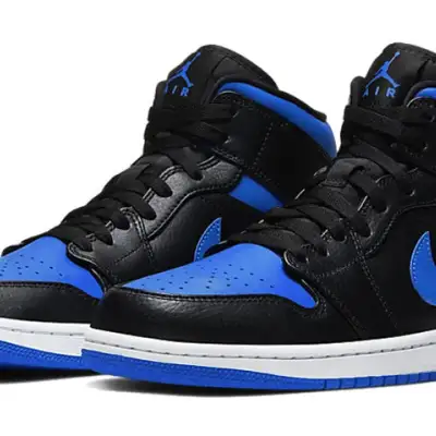 Air Jordan 1 Mid ‘Black Hyper Royal’