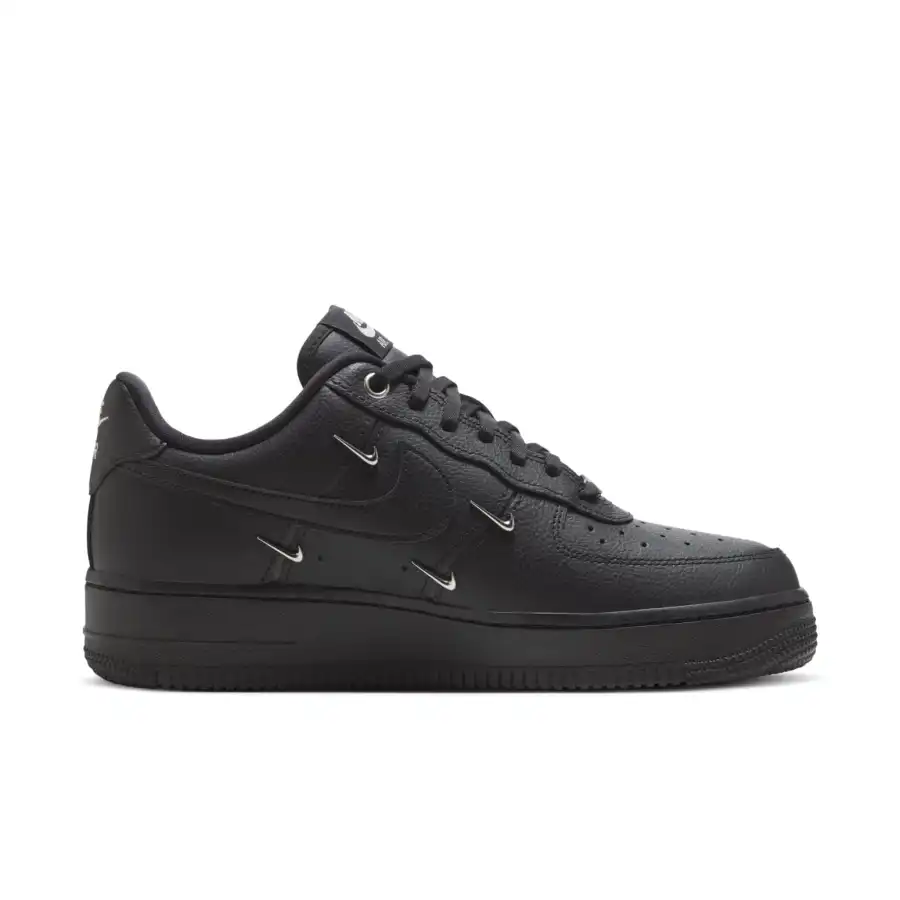 Nike Air Force 1 Low ‘Black Silver Mini Swoosh’