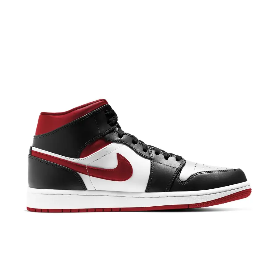 Air Jordan 1 Mid ‘Black White Gym Red’