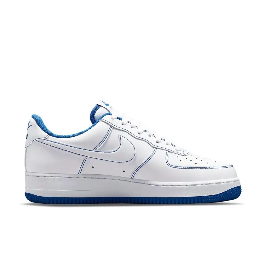 Nike Air Force 1 ’07 ‘Contrast Stitch – White Game Royal’
