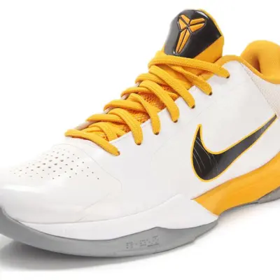 Nike Zoom Kobe 5 ‘White Black Del Sol Metallic Silver’