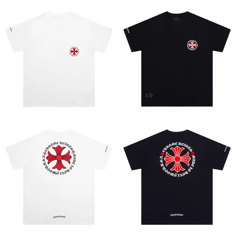 CHROME HEARTS BLACK WHITE T-SHIRT-13