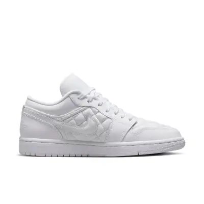 Air Jordan 1 Low ‘Triple White Quilted’