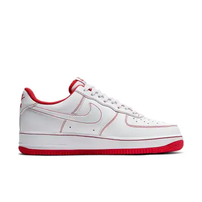 Nike Air Force 1 ’07 ‘Contrast Stitch – White University Red’