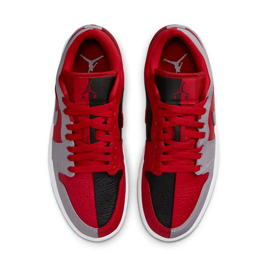 Air Jordan 1 Low SE ‘Split – Gym Red Cement Grey’