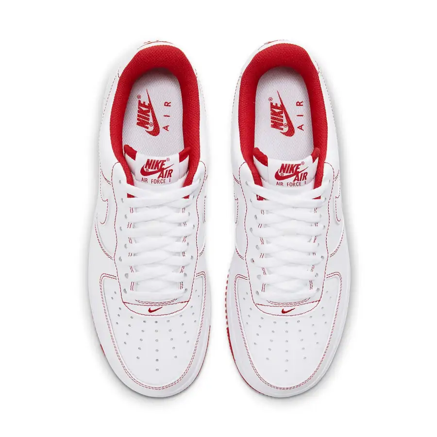 Nike Air Force 1 ’07 ‘Contrast Stitch – White University Red’