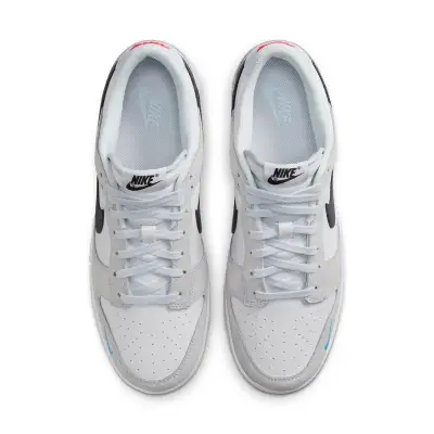 Nike Dunk Low ‘Mini Swoosh – White Grey Navy Aqua’